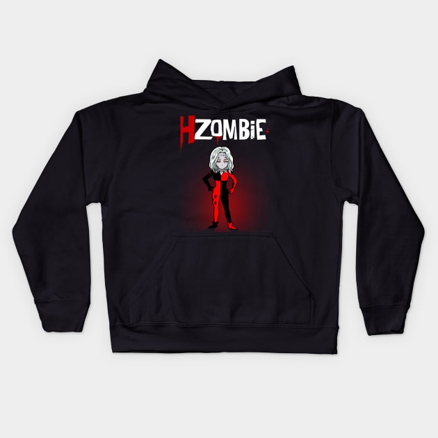 Funny Female Villain Zombie Parody Mashup Kids Hoodie by BoggsNicolas